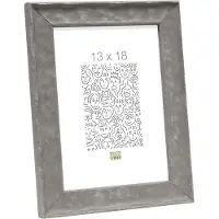Deknudt Frames Deknudt S46HF7 : cadre en bois gris ondulé, 15 x 20 cm
