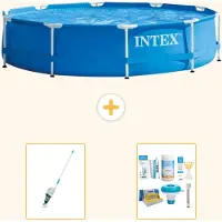 Intex Piscine tubulaire rectangulaire - 366 x 76 cm - 3 pièces - Modèle S22457