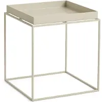 HAY Tray Coffee Table Basse Warm Beige | 40 x 40 cm | Powder Coated