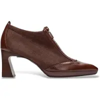 Hispanitas pour femme. HI254324 Chaussures en Cuir Atlanta marron (39), 5 à 8 cm, Fermeture éclair, Casuel