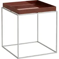 HAY Tray Coffee Table Basse Chocolate | 40 x 40 cm | Silicone Coated