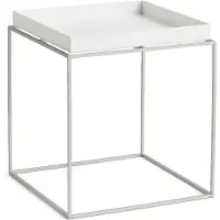 HAY Tray Coffee Table Basse White | 40 x 40 cm | Silicone Coated