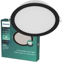 Philips Luminaire encastré Meson, 190 mm, LED, 4000 K, 220-240 V, noir