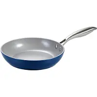 Carl Schmidt Sohn GmbH Poêle en céramique, série Terra, 28 cm, couleur bleue