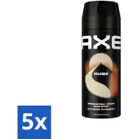 Axe Déodorant corporel Musc 150 ml - Pack économique - 5 pièces