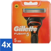 Gillette - Fusion 5 - Lames de rechange - 5 lames de rechange - Pack économique - 4 pièces