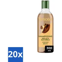 Timotei - Shampooing - Brun intense - 300 ml - Pack économique - 20 pièces