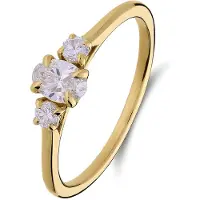 Lucardi Bague or / transparent