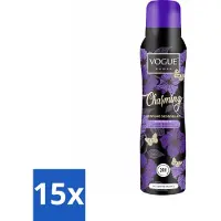 Vogue Charming Parfum Déodorant 150 ml - Pack avantage - 15 pièces