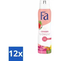 Fa Pflege Fa Déodorant Spray Fiji Dream 150 ml - Pack avantage - 12 pièces