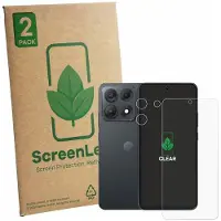 ScreenLeaf Film de protection d'écran, Protection d'écran Écologique, Clear, Anti-Rayures (2 pcs, Motorola Edge 70), Téléphone portable : film de protection, Transparent
