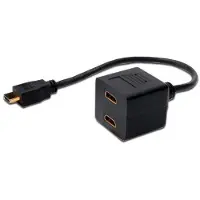 Digitus AK-508001 câble HDMI 0,2 m HDMI Type A (Standard) 2 x HDMI Type A (Standard) Noir