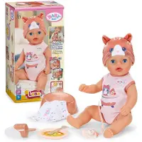 Baby Born Lena, poupée de 36 cm, combinaison avec motif chat, 7 fonctions, à partir de 1 an