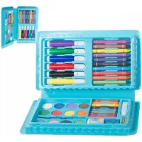 VERK 18245 Set de peinture d'art 42 pièces bleu