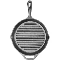 Hendi Poêle à griller en fonte, , 398 x 265 x (H) 48 mm