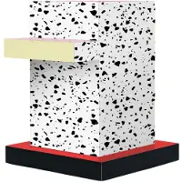Seletti Table d'appoint Superside en terrazzo