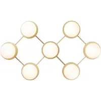 Nuura - Liila 7 Applique Murale/Plafonnier Nordic Gold/Opal White Clear Nuura