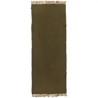 Ferm Living - Block Runner Olive/Natural ferm LIVING