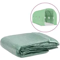 vidaXL Couverture de rechange pour serre (9 m²) 200x450x200 cm Vert