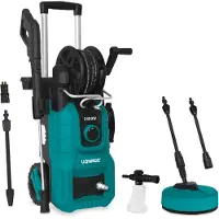Vonroc Nettoyeur haute pression V24-2 - 2400 W – 180 bars | Avec nettoyeur de terrasse, pulvérisateur de mousse et accessoires
