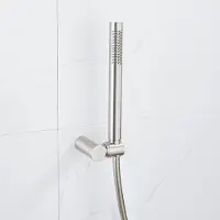 FortiFura calvi ensemble de douche à main avec support de douche à main et tuyau lisse en acier inoxydable SW496812/SW720566/SW728177