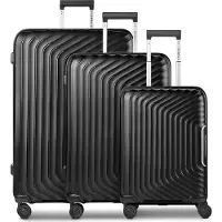 Redolz Ensemble de valises Essentials 01, comprenant 3 valises de différentes tailles, avec soufflet extensible
