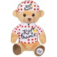 GIPSY TOYS Peluche - - Tour de France - Ours à pois en jersey 15 cm