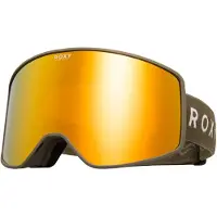 Roxy - Masque de ski/snowboard - Storm Women Goggle Beetle/Clux ML Gold S3 - Beige