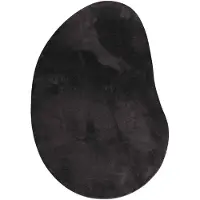 vidaXL Tapis Noir 80 x 150 cm Polyester