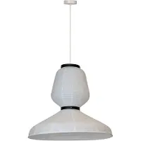 Lucide KEENU - Suspension - Diamètre 67 cm - 1 douille E27 - Blanc | Collection Essential