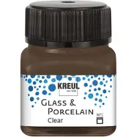 Kreul Glass & Porcelain Clear, peinture pour porcelaine et verre (20 ml)