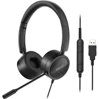 Iggual Casque avec microphone Dual Tech Noir