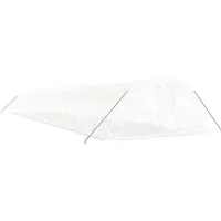 vidaXL Serre avec structure en acier, blanche, 110 m², 22 x 5 x 2,3 m