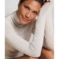 Hunkemoller T-shirt 'Turleneck Cashmere' blanc