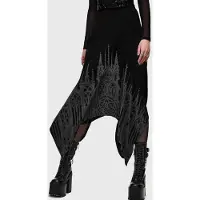 Killstar Jupe mi-longue Gothic de - Cathedral Gardens- Thorned Spire Midi Skirt - S - L - pour Femme - noir - Taille M