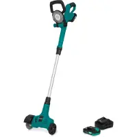 Vonroc Brosse désherbeuse sans fil 20V - manche télescopique | 2 batteries 2.0Ah et chargeur rapide inclus