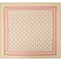 Coach Foulard 'Horse And Carriage' beige / beige foncé / rose