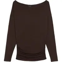 Bershka T-shirt brun foncé