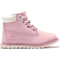 Timberland unisex pour enfant. TB1A27EGV201 Bottes en cuir Pokey Pine roses (27), Plat, Fermeture éclair, Casuel, mode enfantine