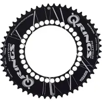 Rotor Q Rings 130 Bcd Outer Aero Chainring Noir 53t