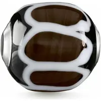 Thomas Sabo Bead Glas-Bead Schwarz, Weiss