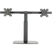 Eminent Ewent Support moniteur avec ressort à gaz double bras pour 2 moniteurs jusquà 27 pouces avec base - Support pour 2