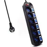 Ewent Multiprise Ew3851 6 Prises 1.5 M