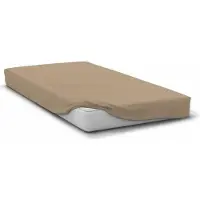 HOME LINGE PASSION Drap Housse - - Hp72126 - Microfibre 82 G - 160 X 200 Cm - Bonnet 30 Cm - Beige