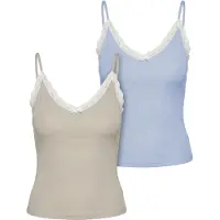 Urban Classics Tb7514a Sleeveless V Neck T-shirt 2 Units Beige 4XL Femme