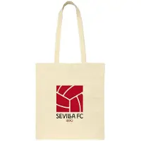Big Buy Cooking Sac à main Sevilla Fútbol Club Beige Coton