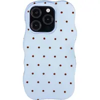 Selencia Coque arrière Vivid Wavy avec MagSafe pour Apple iPhone 15 Pro - Happy Dots Digital Sky