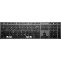 HP 725 Multi-Device Rechargeable Wireless Keyboard (Nordic) (Scandinave, Docking, Sans fil), Clavier, Gris
