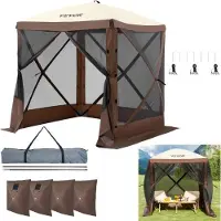 Vevor Tente de jardin Pavillon pliable Tente de réception Popup Tente 4 personnes 1,83x1,83x2,1m