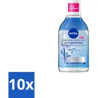 Nivea - Eau micellaire - Sérum enrichi, régénérant - démaquille le maquillage waterproof - 400 ml - Pack avantage - 10 pièces